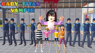 Yuta Mio Panik Cari Darah Buat Baby Titan Hana Jadi Vampir|Sakura School Simulator