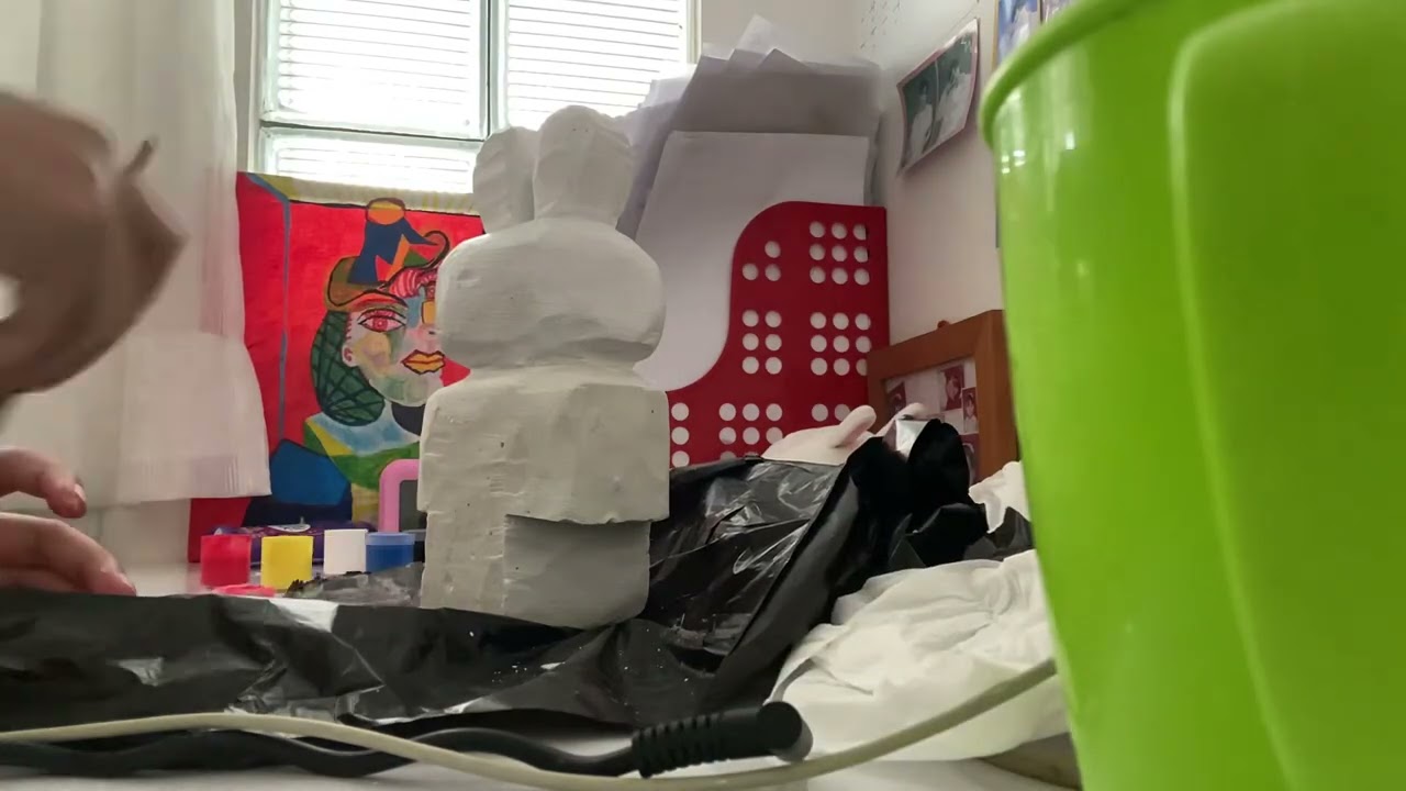 [tugas akhir seni budaya] gypsum carving Salma Astami XI-3