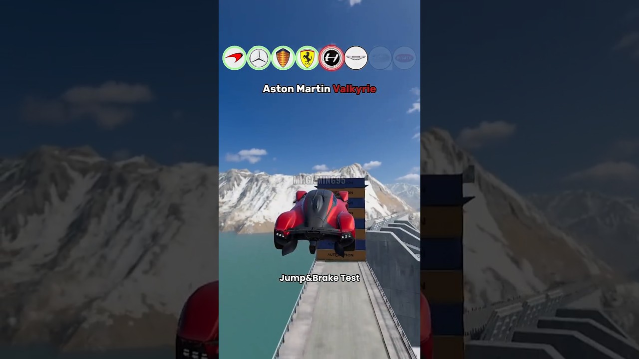 Hypercars Jump&Brake Test | BeamNG.Drive #beamngdrive #gaming #games #cars #crash #beamng #hypercar