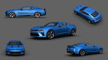 Chevy Camaro - Maya viewport test animation