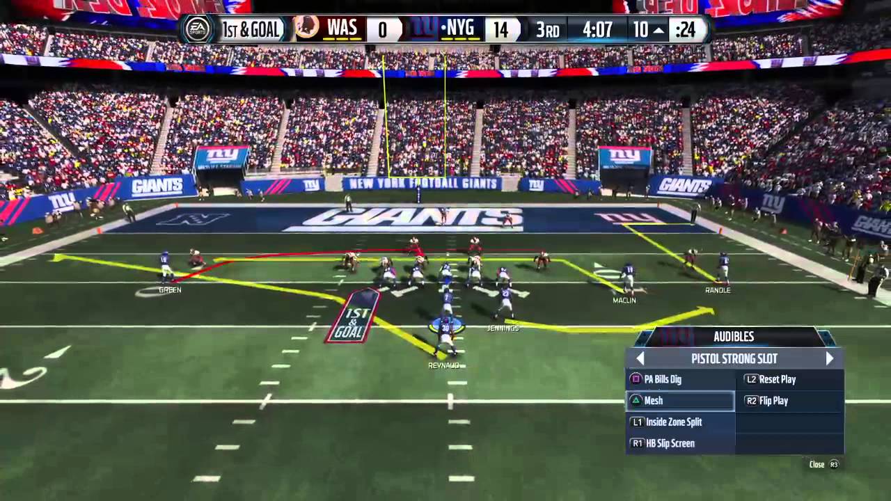 XDL 2015 Week 8: WAS @ NYG