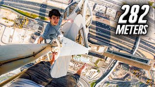 Dangerous 282 Meter Skyscraper Climb in Dubai ?