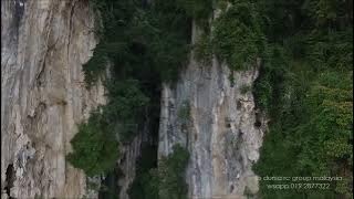 batu caves dan mitos si tanggang aerial video