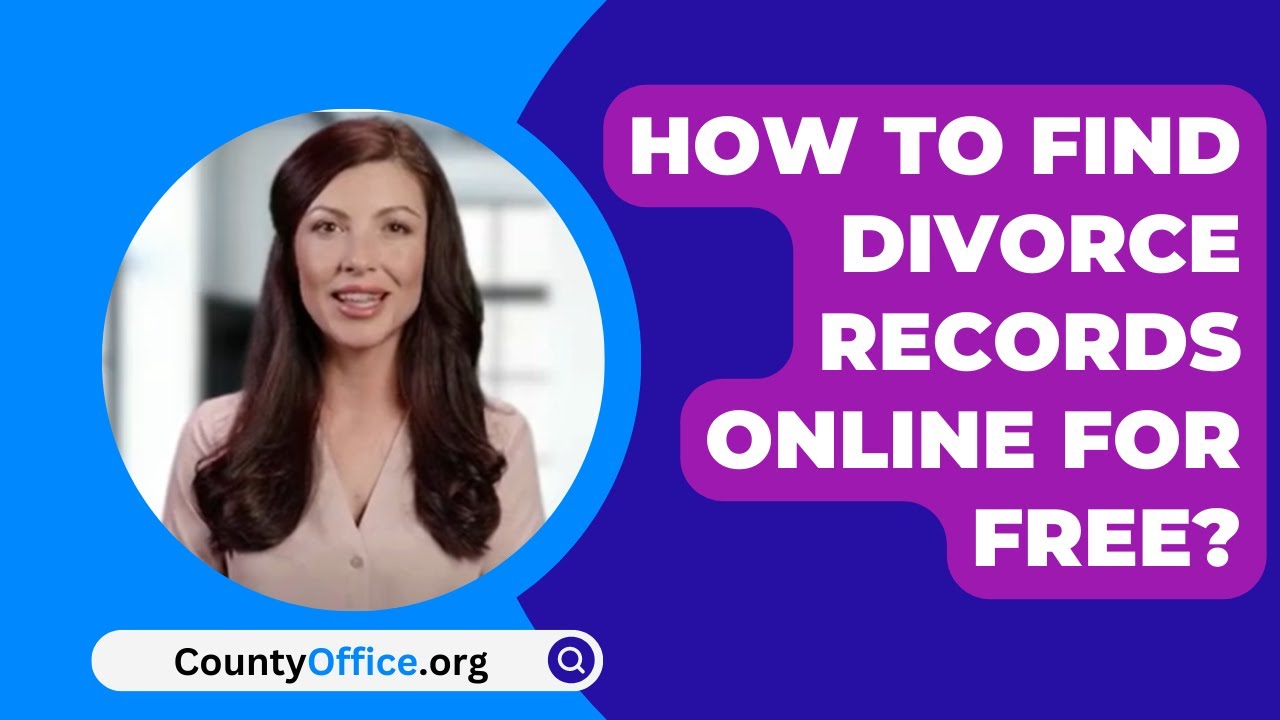 How To Find Divorce Records Online For Free CountyOffice YouTube
