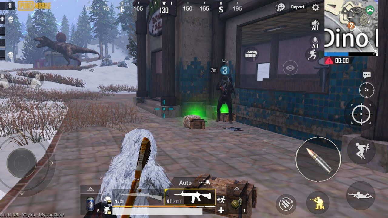 الرجل الثلجي يستمتع ويجلد الاعداء ببجي موبايل PUBG Mobile
