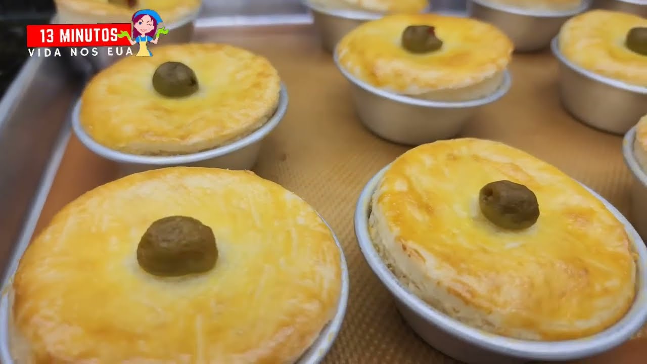 EMPADAS SEM NENHUM TIPO DE FARINHA, 1 SO INGREDIENTE-MASSA LEVE DERRETE NA BOCA.