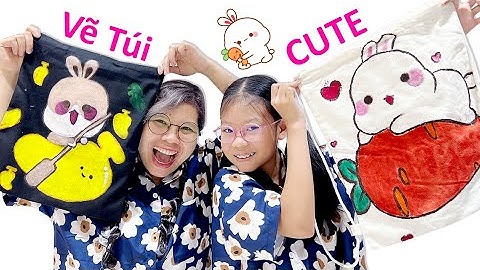 Vẽ lên túi vải canvas CUTE cực đơn giản | Mommy TV