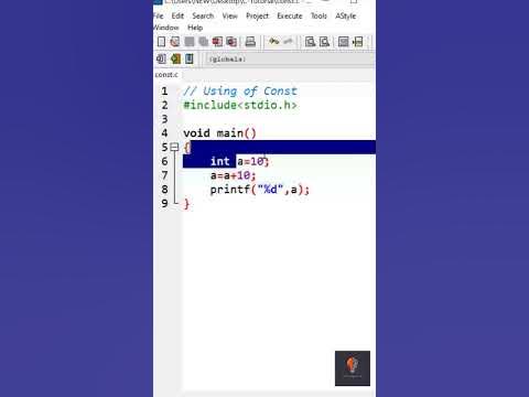 Constants in C | C Language Tutorial | #Shorts - YouTube