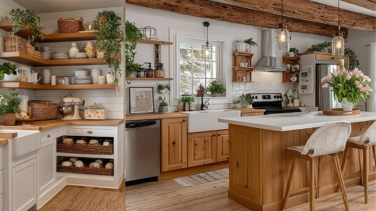 Inspiration for a Small Vintage Farmhouse Kitchen for a Modern Home with a Shabby Chic Touch
