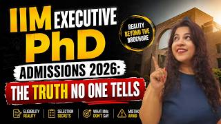 IIM Executive PhD Admissions 2026: The Truth No One Tells You 🎓