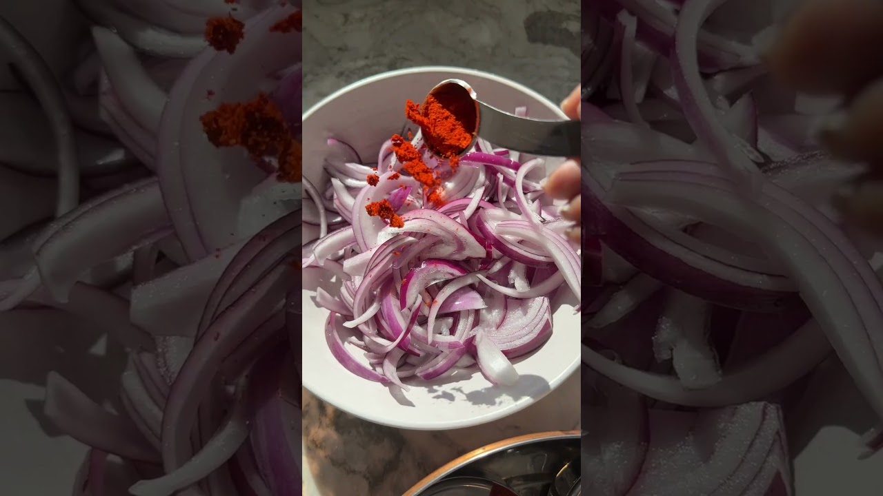 #shorts Zesty Indian Onion Salad (Laccha Pyaaz)