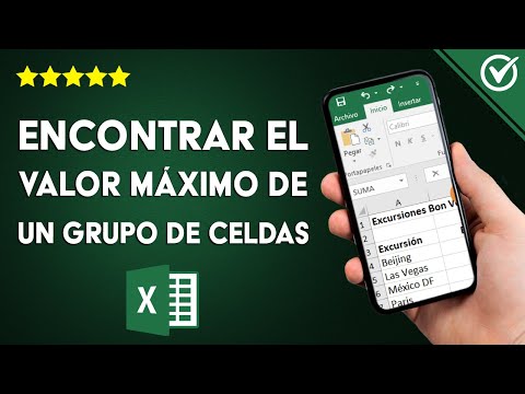 Cómo encontrar en MICROSOFT EXCEL el valor máximo y mínimo de un grupo de celdas