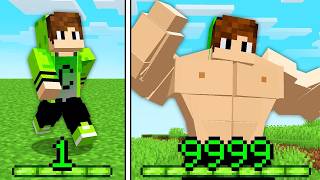 Minecraft, mas a CADA XP eu fico mais FORTE!