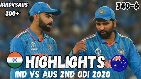 INDIA VS AUSTRALIA 2ND ODI MATCH HIGHLIGHTS // MOST SHOKING MATCH EVER ROHIT KHOLI DHAWAN // #odi