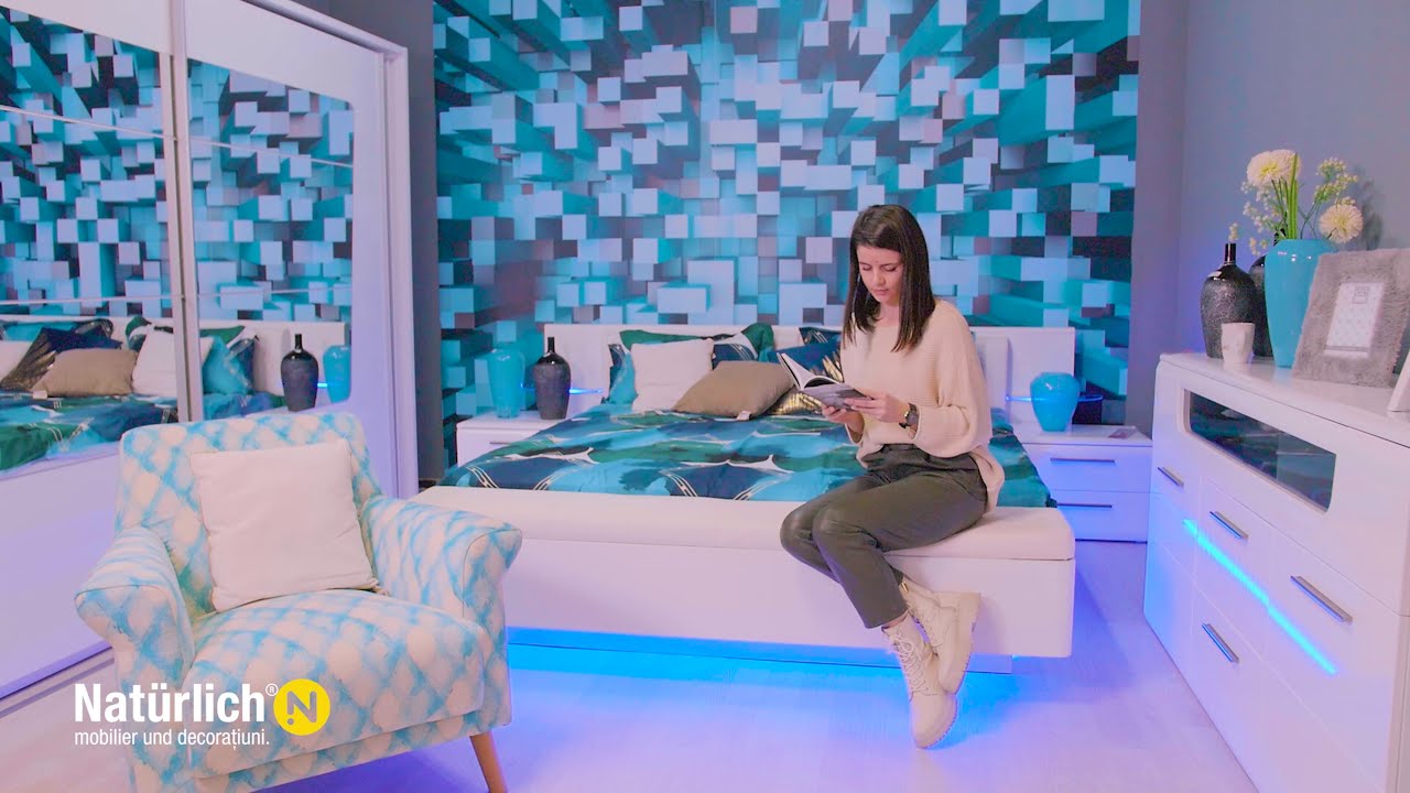 Vrei un pat modern pentru un dormitor practic? Natürlich!