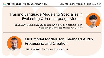 Open-Source LLM Evaluation & Multimodal Models for Audio Processing/Creation | Multimodal Weekly 45