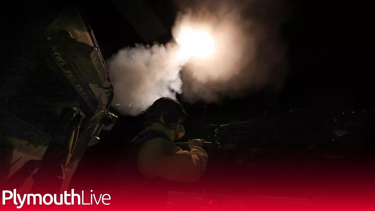 Watch Royal Navy frigate HMS Richmond shoot down two drones over Red Sea in dramatic video