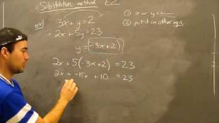 Solving Systems of Equations: Substitution Method Pt1 Algebra Math Help Solving Systems Of Equations Mathhelp Com Algebra Help