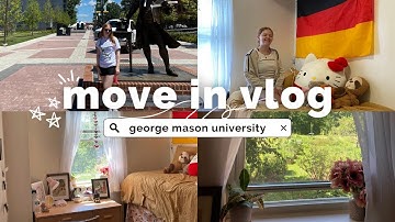 COLLEGE MOVE IN DAY VLOG! george mason university, potomac heights single