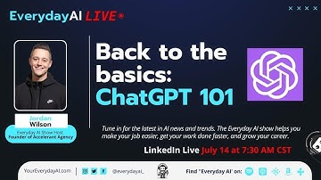 Back to the basics: ChatGPT 101. An Everyday AI talk with Jordan Wilson