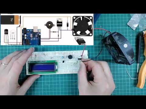 Arduino Uno ve Lm35 Sıcaklık Sensörü kullanarak Lm 35 Sıcaklık Ayarlı 12V Fan Hız Kontrolü