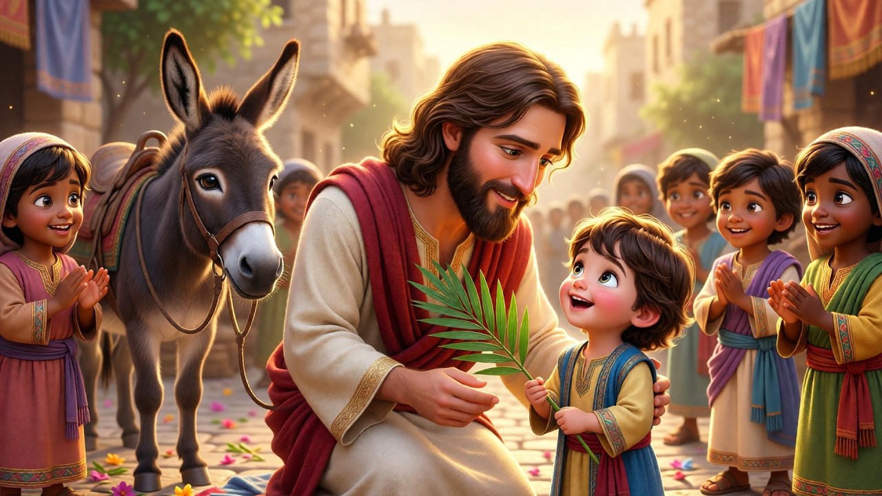 Hosanna to Our King 🌿 | Palm Sunday Bible Story Song for Kids - YouTube