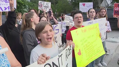 Houston ISD protests at Meyerland Middle School, Crockett Elementary