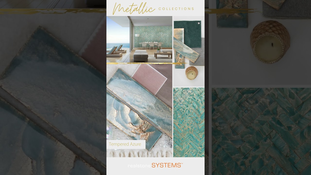 Festive Metallic Tile from Realstone Systems!  