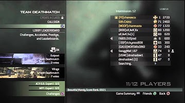 Entering 8th Prestige on MW3