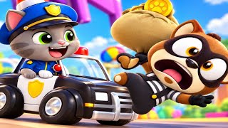 Talking Tom Candy Run Officer Tom vs Roy Raccoon Gameplay Android ios  screenshot 1