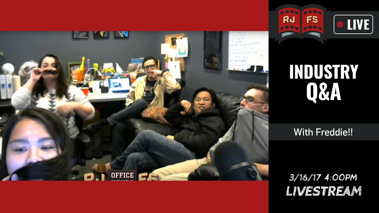 Industry Q&A with Freddie! - LIVE STREAM - Lauren, Joey, Cherish, and Freddie try their best to answer questions about the film industry, RocketJump, and filmmaking in general.