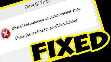 How To Fix Directx Encountered An Unrecoverable Error In Windows 10 - 2021