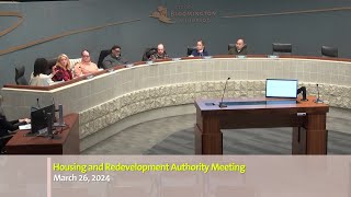 March 26, 2024 Housing and Redevelopment Authority Meeting