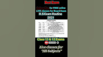 H.S Exam Routine 2021|Class 12 exam Routine 2021|| #shotrs | Class 11 Routine 2021| #youtubeshorts