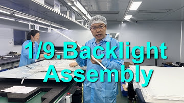 HDFocus interactive whiteboard production factory visit video ---- Process 1 Backlight Assembly