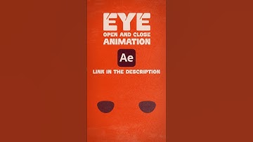 Eye Blink (Open and Close) Animation in Ater Effects. Link in the description #animation  #tutorial