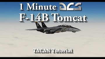 1 Minute DCS - F-14B Tomcat - TACAN Tutorial