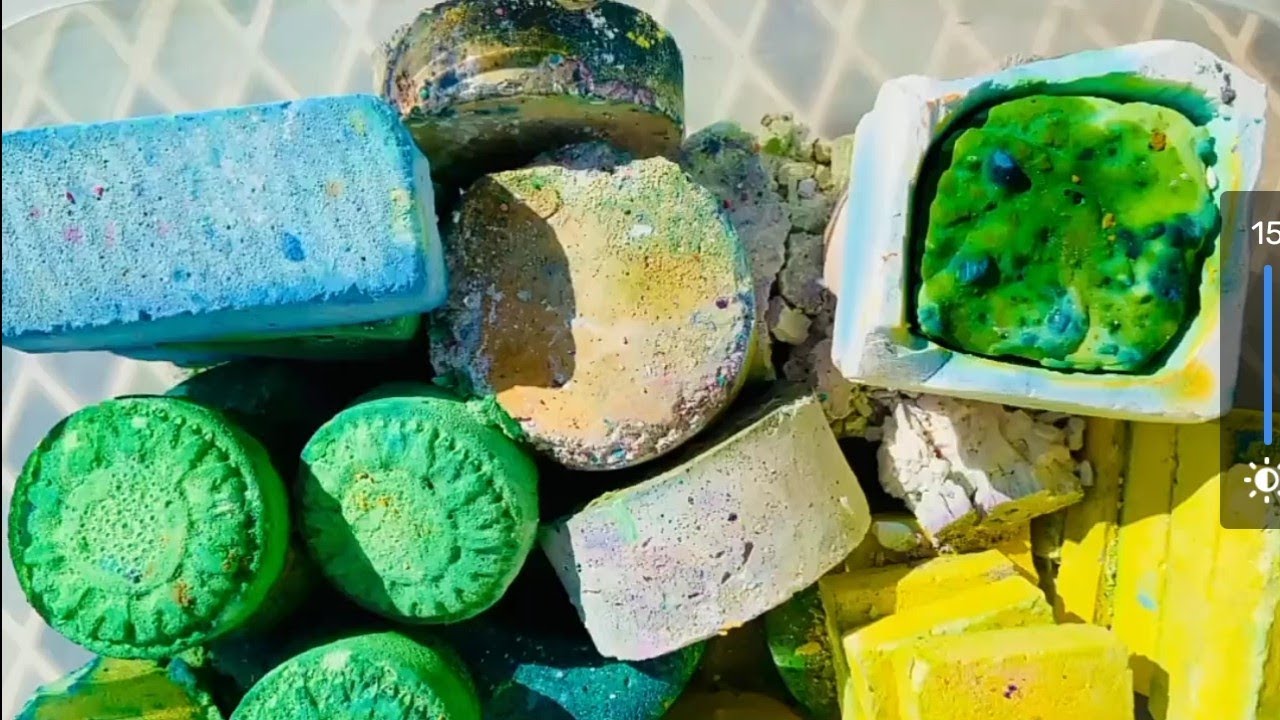 ASMR Gym chalk asmr today Dyed gym chalk asmr today Gym Chalk