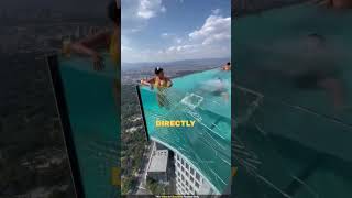 Infinity pool glass broke #shorts