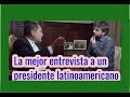 Rafael Correa abre los ojos a periodista.