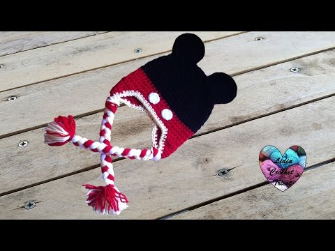 Bonnet Mickey Mouse crochet facile/ Mickey Mouse beanie crochet (english subtitles)