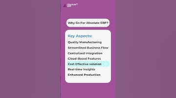 Why ERP Software is Important in Business? | Absolute ERP Software | #erpsoftware