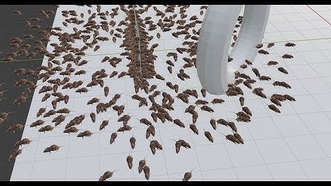 how to animate a swarm of rats in blender 2 8