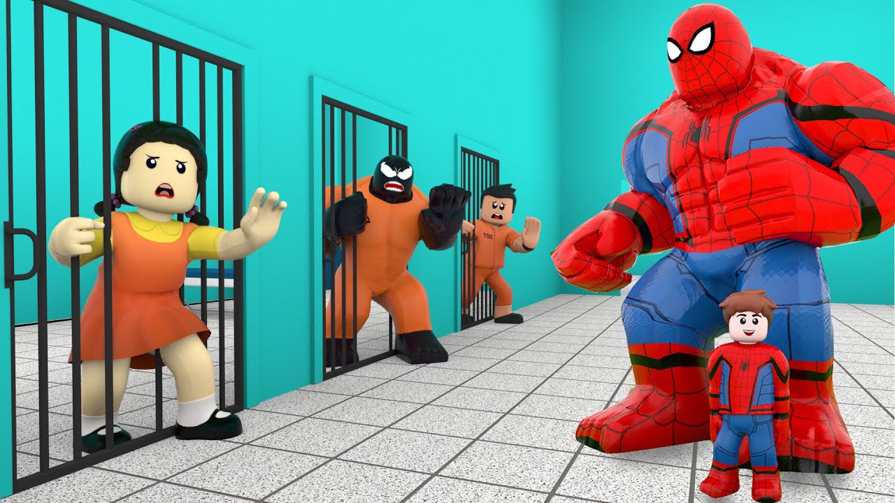 Roblox 3D Bad Thieves Venom - Police Proud of Spiderman Roblox
