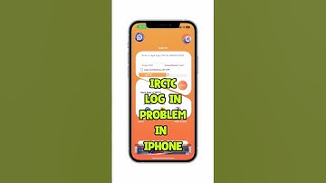 irctc log in problem in Iphone #irctc #iphone