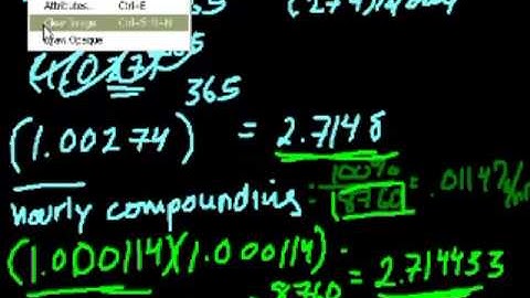 Compound Interest and e (part 2)