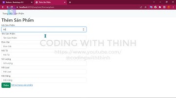 Lập Trình Web ASP.NET - Hướng dẫn thêm dữ liệu vào bảng - Coding With Thinh