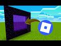 How To Make A Portal To Roblox in Minecraft! #minecraft #roblox