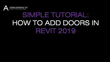 REVIT ARCHITECTURE LESSON 12_HOW TO ADD DOORS IN REVIT 2019