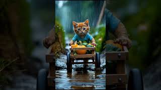 The Kitten’s Rainy Day Struggle – Pushing Through Mud for a Better Life